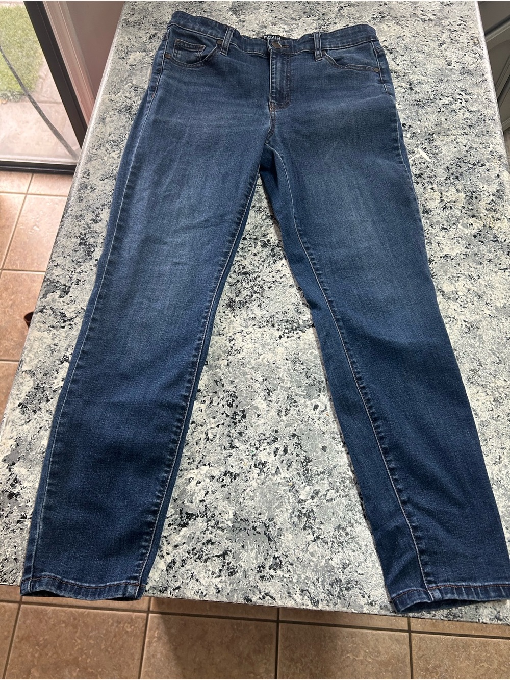 Buffalo David Bitton Women's High Rise Skinny Jeans in Dark Blue Wash